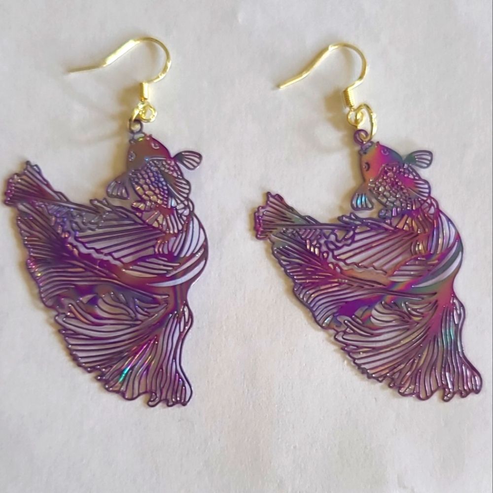 Hand Crafted Koi Fish Earrings